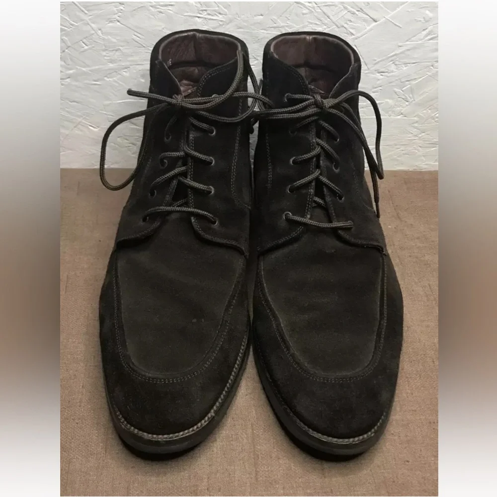 E.T. Wright Men's Ankle Boots Brown Suede Size 15EE (Extra Wide) Made in Italy